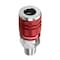 Colorconnex Coupler, Type D, 1/4 Body, 1/4in MNPT, Red A73420D - alternate 3